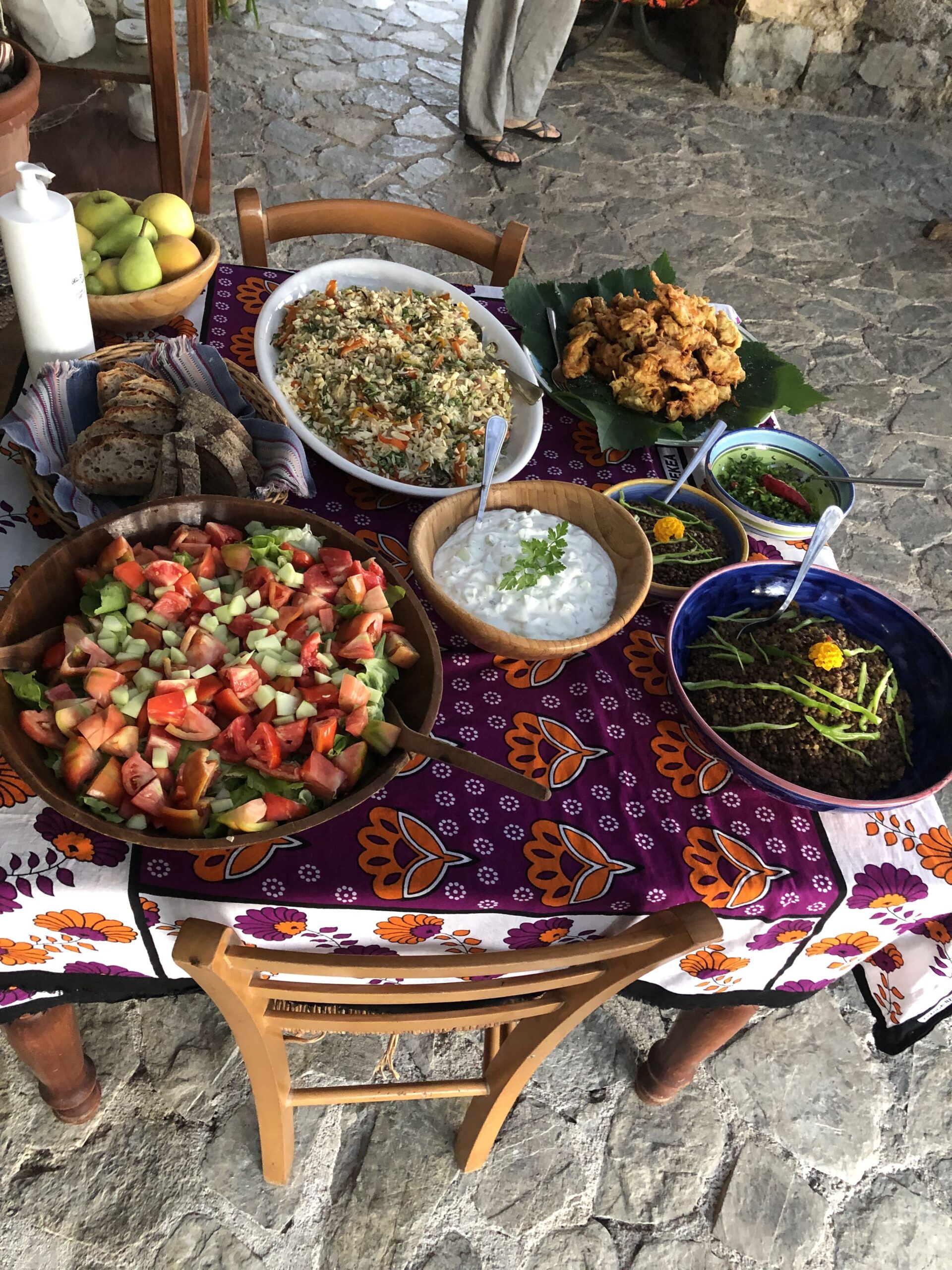 Brunch italien à la Retraite de yoga à Positano